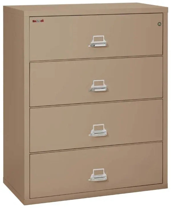 Image of 4-Drawer Fire & Water Rated Lateral File, 44"W - FireKing 4-4422-C  NationwideSafes.com