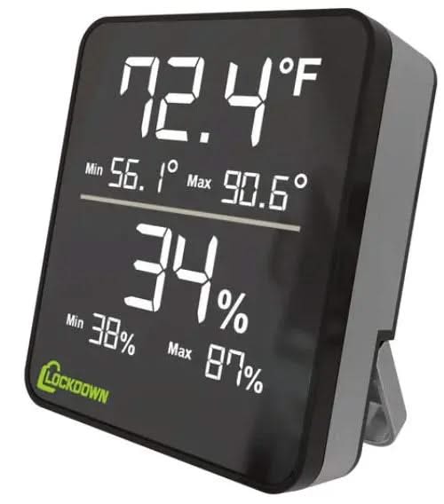 Advanced Digital Hygrometer: Monitor & Record Temperature and Humidity-Item# 12765 NationwideSafes.com