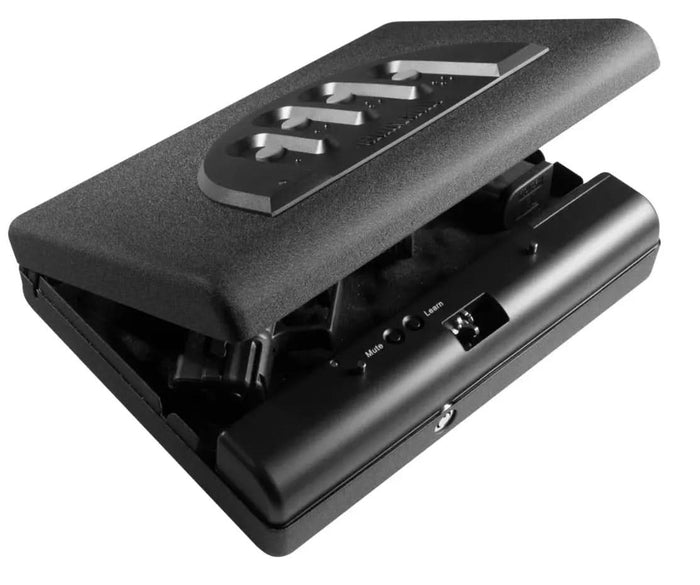 Compact Digital Keypad Handgun Safe with Security Cable and Override Key Lock-Item# 12855 NationwideSafes.com