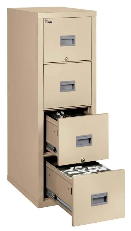 Fire- & Waterproof File: 4 Drawer, Letter & Legal, 25"D - 4P1825-C NationwideSafes.com