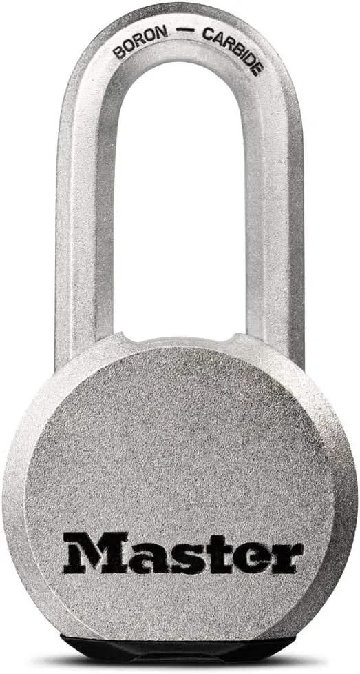 Master Lock Magnum Solid Steel Silver Padlock: Heavy-Duty, Cut Resistant Lock for Outdoor Gates and Sheds-Item# 12585 NationwideSafes.com