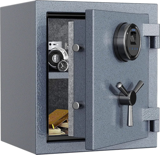 Image of RPNB RPFS40G | Gray Fire Safe With Biometric Lock and Touch-Screen Keypad, 0.8 Cubic Feet--Item# 12295  NationwideSafes.com