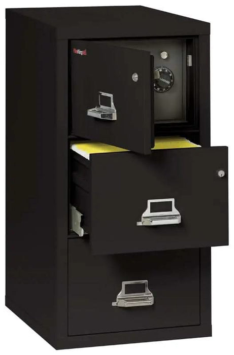 Image of 3-Drawer File with Built-In Safe, Fire/Water Rated - 3-2131-C SF  NationwideSafes.com