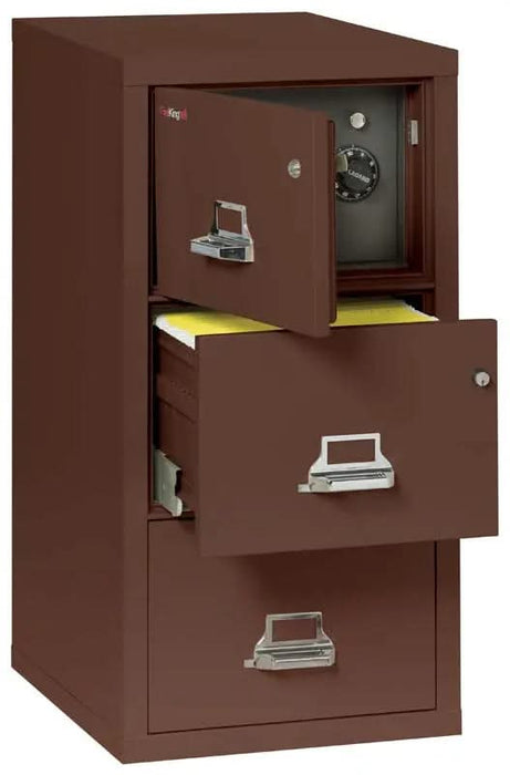 Image of 3-Drawer File with Built-In Safe, Fire/Water Rated - 3-2131-C SF  NationwideSafes.com