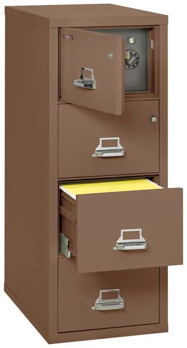 Image of 4-Drawer File with Built-In Safe, Fire/Water Rated - 4-2131-C SF  NationwideSafes.com