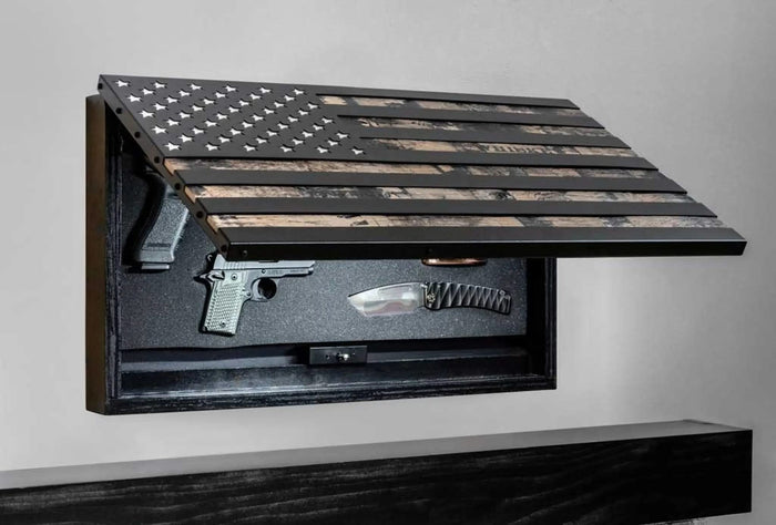 Whiskey Barrel Tactical Flag: Discreet Firearm Storage-Item# 12780 NationwideSafes.com