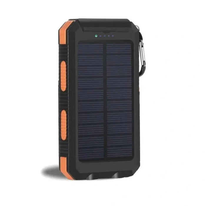 10000mAh Solar-Powered Portable Power Bank with Flashlight-Item# 12620  NationwideSafes.com