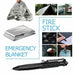 Image of 14-In-1 Compact Emergency Survival Kit for Outdoor Adventures-Item# 12635  NationwideSafes.com