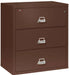 Image of 3-Drawer Fire & Water Rated Lateral File, 38"W - FireKing 3-3822-C -  Brown -NationwideSafes.com