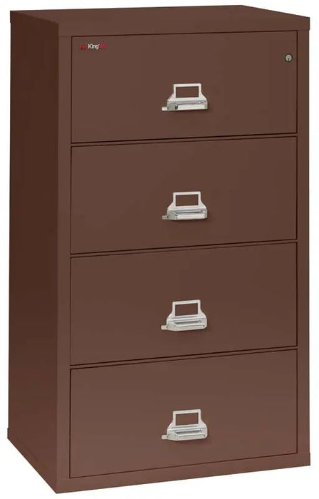 Image of 4-Drawer Fire & Water Rated Lateral File, 31"W - FireKing 4-3122-C  NationwideSafes.com