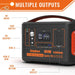 Image of 600W Portable Power Station with Solar Generator Backup and Multiple Protections-Item# 12640  NationwideSafes.com