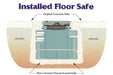 Image of AMSEC B2200: "B+" Rated In-floor Safe [1.3 Cu. Ft.]--Item# 9085  NationwideSafes.com