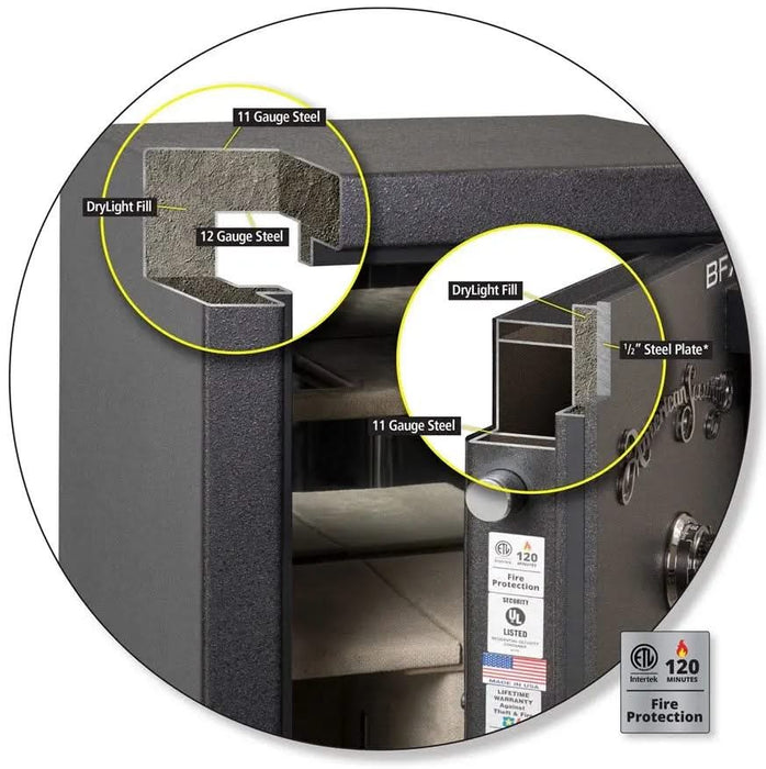 Image of AMSEC BFX6024: Fire & Burglary Rifle Safe [Cubic Feet: 8.9]--Item# 11975  NationwideSafes.com