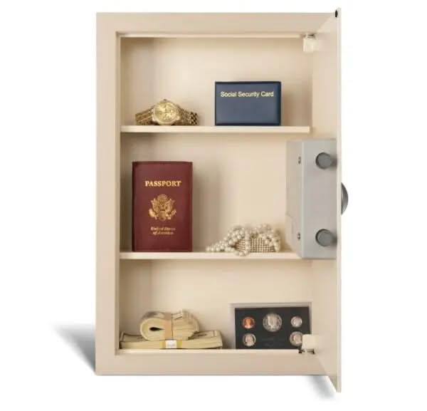 Image of AMSEC WEST2114: Advanced Steel Wall Safe with Keypad and Audit Trail-Item# 12905  NationwideSafes.com