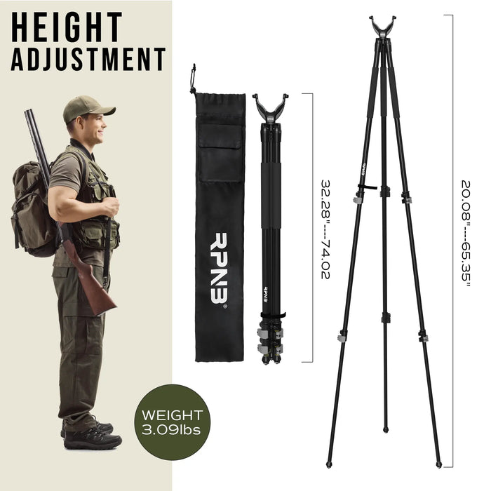 Image of Adjustable Shooting Tripod for Hunting & Outdoors-Item# 12540  NationwideSafes.com