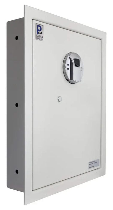 Image of Advanced Biometric Wall Safe with Key Override System-Item# 12930  NationwideSafes.com