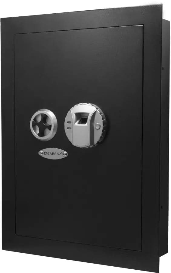 Biometric Fingerprint Wall Safe [0.5 Cu. Ft.]--9910  NationwideSafes.com