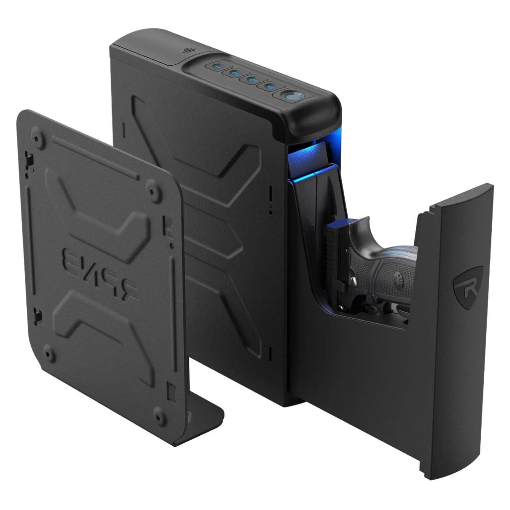 RPNB RP2007 | Pistol Safe w/ Biometric Lock & Keypad, Side Mountable--Item# 12230