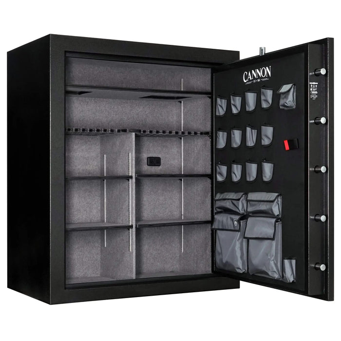 Image of Cannon's Large Biometric Gun Safe - Fire, Burglary, and Water-Resistant | 80 Rifle Capacity-Item# 12830  NationwideSafes.com