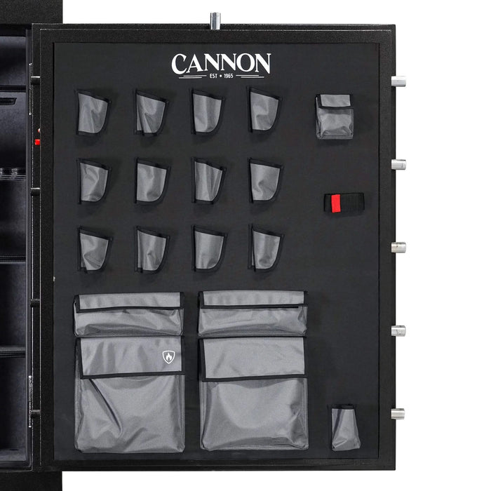 Image of Cannon's Large Biometric Gun Safe - Fire, Burglary, and Water-Resistant | 80 Rifle Capacity-Item# 12830  NationwideSafes.com