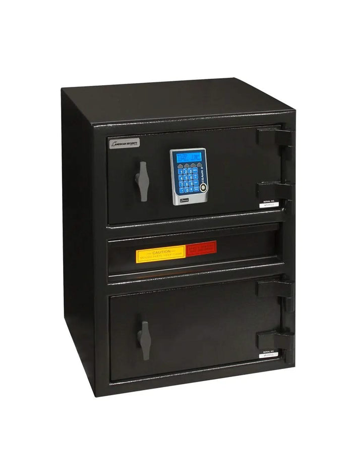 AMSEC MM2820CTR-DROP-ESLAUDIT: B Rated 2-Door Drop Safe w/ Center Drop [4.0 Cu. Ft.] & ESLAUDIT Keypad--Item# 9815  NationwideSafes.com