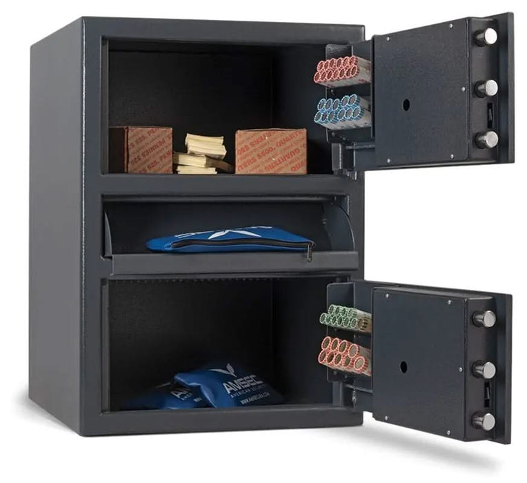 Drop Safe Install Guide AMSEC MM2820CTR-DROP-ESLAUDIT: B Rated 2-Door Drop Safe w/ Center Drop ...