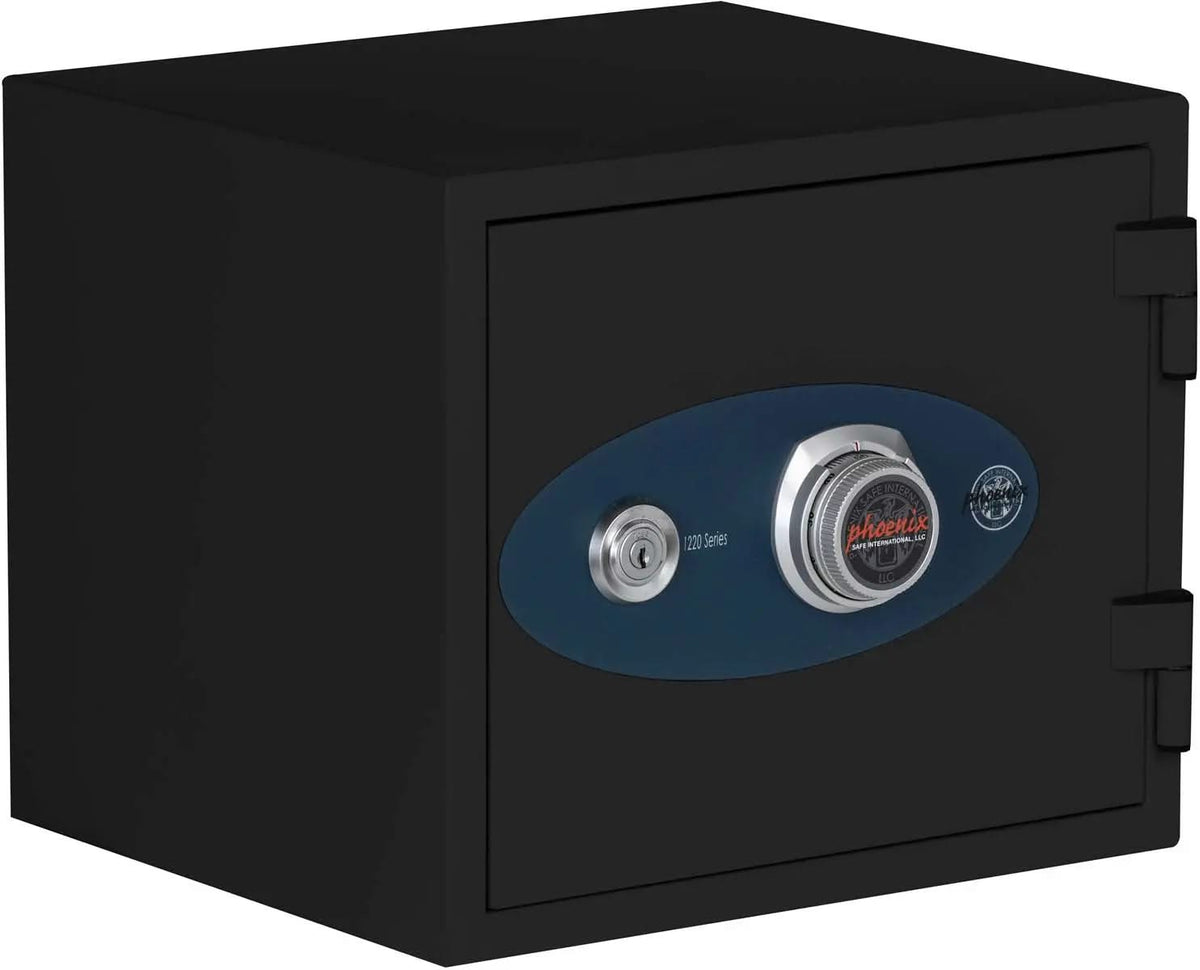 Clock Safe Combo 1-Hour Fire/Water Safe w/Dial Combo and Key Lock [0.7 Cu ...