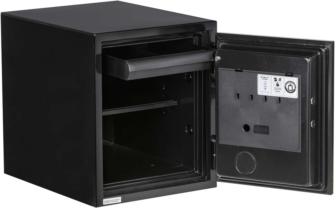 Image of 1-Hour Fire/Water Safe w/Dial Combo and Key Lock [0.9 Cu. Ft.]-Black--11445  NationwideSafes.com