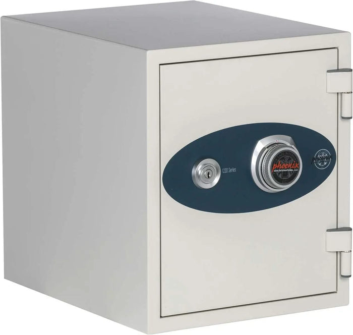 1-Hour Fire/Water Safe w/Dial Combo and Key Lock [0.9 Cu. Ft.]-White--11440  NationwideSafes.com