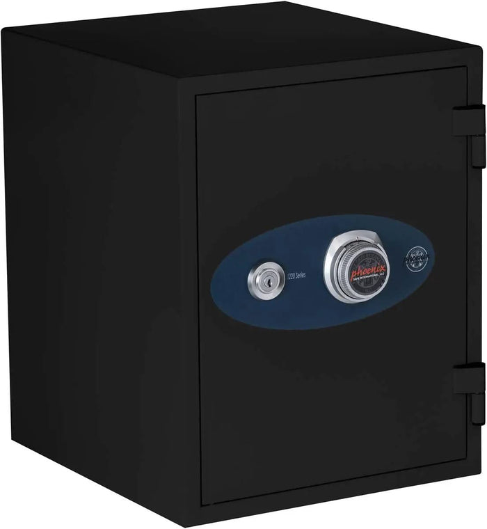 1-Hour Fire/Water Safe w/Dial Combo and Key Lock [1.3 Cu. Ft.]-Black--11455  NationwideSafes.com