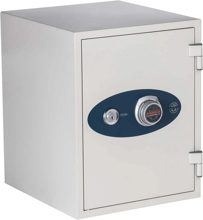 1-Hour Fire/Water Safe w/Dial Combo and Key Lock [1.3 Cu. Ft.]-White--11450  NationwideSafes.com