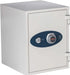 Image of 1-Hour Fire/Water Safe w/Dial Combo and Key Lock [1.3 Cu. Ft.]-White--11450  NationwideSafes.com