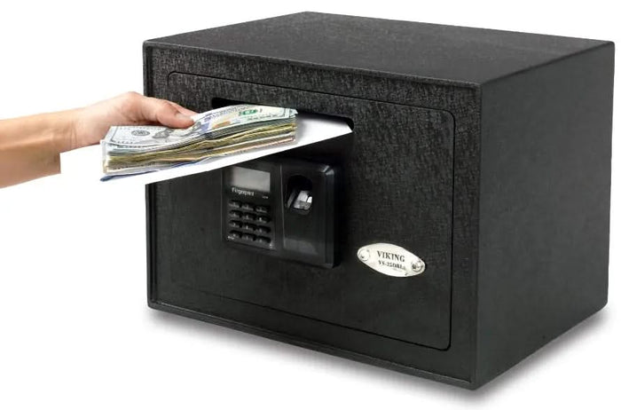 Drop Safe with Biometric Fingerprint Lock [0.6 Cu. Ft.]--11625  NationwideSafes.com