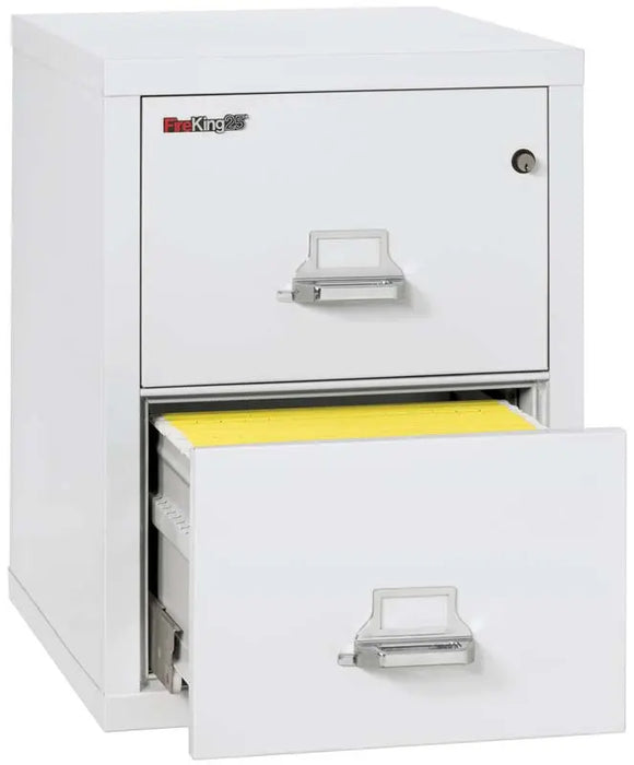 Image of Fireproof File: 2 Drawers, Legal, 21"W, 25"D - FireKing 2-2125-C -  Arctic-White NationwideSafes.com
