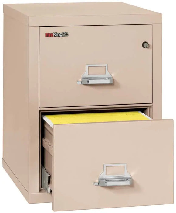 Image of Fireproof File: 2 Drawers, Legal, 21"W, 25"D - FireKing 2-2125-C -  Champagne NationwideSafes.com