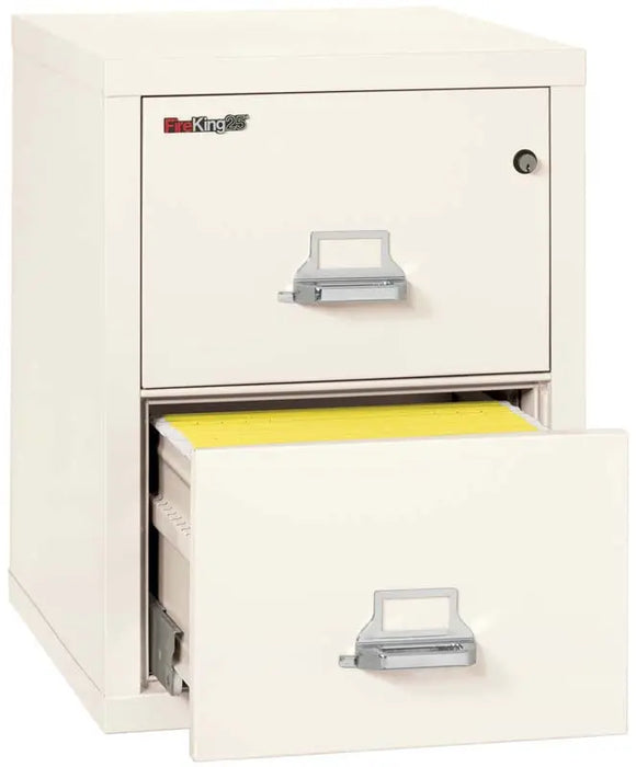 Image of Fireproof File: 2 Drawers, Legal, 21"W, 25"D - FireKing 2-2125-C -  Ivory-White NationwideSafes.com