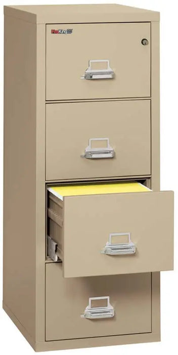 Image of Fireproof File: 4 Drawers, Letter, 18"W, 25"D - FireKing 4-1825-C  NationwideSafes.com