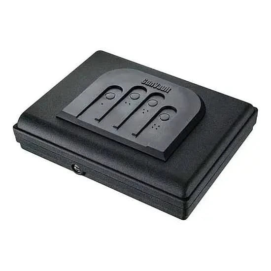 Image of GunVault MV550-19: Portable Handgun Safe with Digital Keypad and Security Cable-Item# 12860  NationwideSafes.com