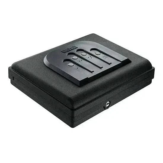 Image of GunVault MV550-19: Portable Handgun Safe with Digital Keypad and Security Cable-Item# 12860  NationwideSafes.com