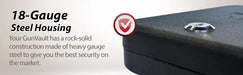 Image of GunVault NV200 Portable Security Box with Key Lock-Item# 12835  NationwideSafes.com