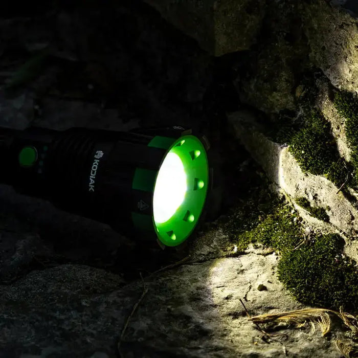 Image of High-Power Rechargeable Tactical Flashlight with COB LED Technology-Item# 12680  NationwideSafes.com