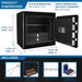 Image of Jewelry Safe w/Keypad & Override Key Lock [1.0 Cu. Ft.], Black --12985  NationwideSafes.com