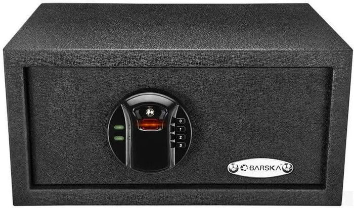 Small Fingerprint Safe w/ Keypad & Override Key Lock [0.5 Cu. Ft.]--11620  NationwideSafes.com