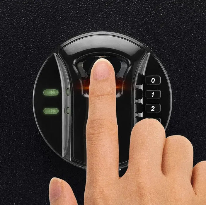 Image of Biometric Fingerprint Safe w/ Keypad & Override Key Lock [0.9 Cu. Ft.]--11615  NationwideSafes.com