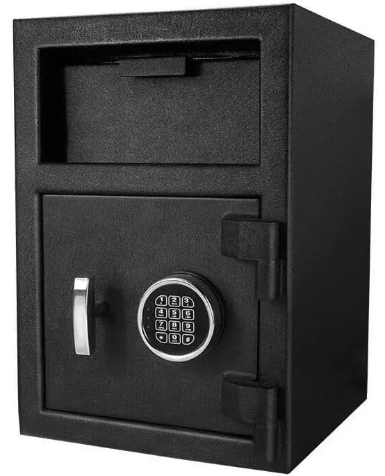 Front Loading Drop Safe w/Keypad & Override Key Lock [1.0 Cu. Ft]--11750  NationwideSafes.com