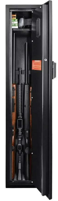 Image of Biometric Rifle Safe w/ Keypad & Override Key Lock [1.8 Cu. Ft.]--11585  NationwideSafes.com