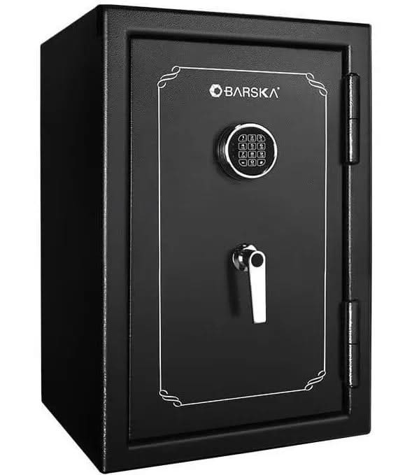 Large Fire and Burglary Safe w/Keypad & Override Key Lock [3.5 Cu ...