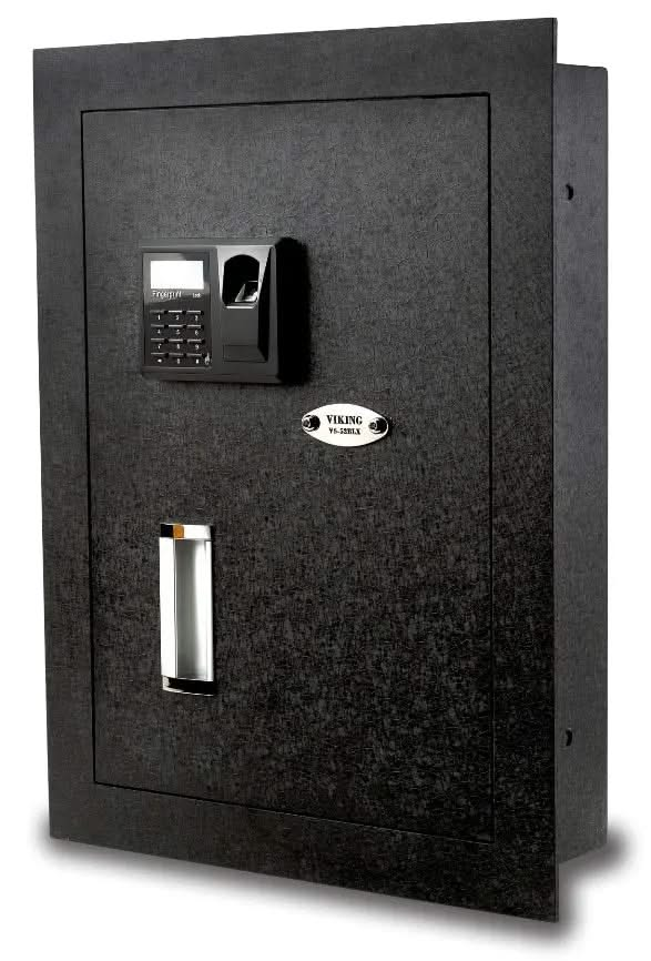 Large Wall Safe with Biometric Fingerprint Lock [0.5 Cu. Ft.]--11565  NationwideSafes.com