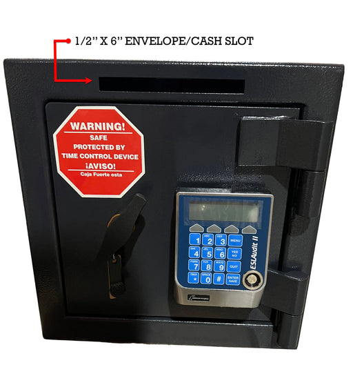 Image of MS1414-S-A | Compact Cash Drop Safe with B-Rated Burglary Rating and Premium Multi-User Audit Trail Lock  NationwideSafes.com
