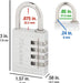 Image of Master Lock Combination Padlock - Silver, Single Pack-Item# 12590  NationwideSafes.com